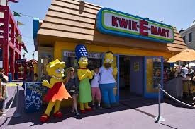 The Kwik E Mart Is A Must Visit Location And Not Just Because You Can Meet The Simpsons Out Front Universal Studios Hollywood Universal Studios Orlando Universal Studios