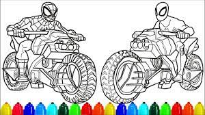 Free printable spiderman coloring pages for kids. Printable Spiderman Motorcycle Coloring Pages Novocom Top