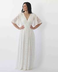 Bestseller Butterfly Sleeves Boho Ivory Wedding Dress With Etsy Wedding Dress With Pockets Bohemian Wedding Dress Lace Wedding Dresses Plus Size