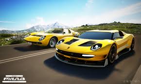 1971 Miura Sv And 2018 Miura Concept By Mario Morra Futuristic Cars Super Cars Dream Cars