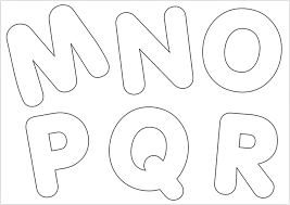 Molde De Letras M N O P Q R Escola Educacao Estas letras podem ser utilizadas para decoracao de festas, escolas, murais e paineis. molde de letras m n o p q r