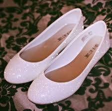White Glitter Bridal Shoes Wedding Flats By Ashleybrooksdesigns 50 00 Diy Wedding Shoes Glitter Shoes Wedding Shoes