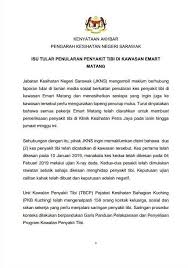 Hina kp kesihatan, dewan rakyat kecoh. Sarawak Aritok Kenyataan Media Oleh Pengarah Kesihatan Facebook