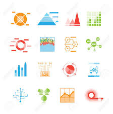 Graphs And Charts Icons Or Infographic Elements With Sixteen