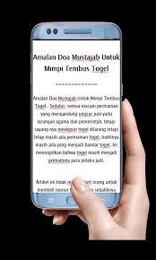 Jika kamu bermimpi bahwa kamu tidak dapat melakukan wudhu, ini menandakan bahwa kamu akan kehilangan salah satu barang berharga kamu dan kamu akan menemukan hal itu dari tempat yang tak terduga segera. Amalan Doa Mustajab Untuk Mimpi Tembus Togel For Android Apk Download