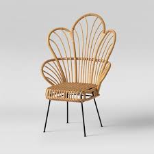 Avocet Rattan Fan Back Accent Chair Opalhouse In 2020 Art Chair Rattan Wicker Chair