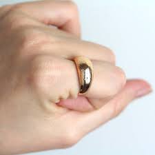 Shop for white gold, rose gold & yellow gold jewelry in 10k, 18k and 14k gold. Amazon Com Gold Ring 14k Solid Gold Ring Thick Gold Dome Ring Gold Wedding Band Wide Gold Band Rose Gold Band Handmade