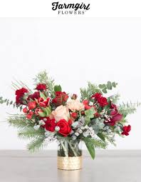 Farm Girl Flowers Farmgirl Flowers Flower Arrangements Christmas Floral Arrangements