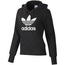 women s trefoil hoodie black running white ropa adidas ropa de adidas buzo adidas mujer