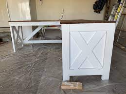 I have been wanting to get this project going for so long and i'm finally getting there! Diy Farmhouse Desk Ashley Diann Designs
