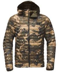 Black And Grey Camo North Face Jacket The North Face Men S Thermoball Hooded Camo Jacket In Tnf Black North Face Thermoball Hoodie North Face Mens The North Face