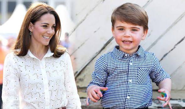 Prince Louis birthday: Kate Middleton body language in pictures shows  'close link' | Express.co.uk