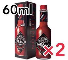 定番の中古商品 タバスコ TABASCO スコーピオン 激辛ソース 60ml ×2本セット激辛 日本一辛い 調味料 辛いソース  mahaanfoods.com