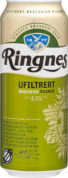 Products Ringnes Ringnes Okologisk Ufiltrert Pilsner Carlsberg Group Old norwegian beer label, bryggeri frydenlund ringnes oslo norway, christmas ale. ringnes okologisk ufiltrert pilsner