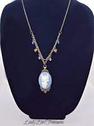 Wedgwood Jasper Ware Pendant Necklace Angel Goddess Etsy Pendant Bronze Necklace Pendant Necklace