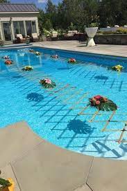 21 Wedding Pool Party Decoration Ideas For Your Backyard Wedding Wedding Pool Party Pool Wedding Pool Wedding Decorations