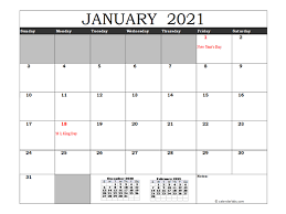 The microsoft word and microsoft excel versions are. Free 2021 Excel Calendar With Us Holidays Free Printable Templates