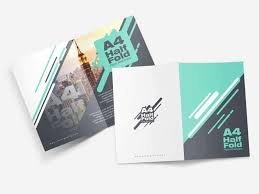 Easy to use and edit. A4 Half Fold Flyer Mockups Mockup Hunt