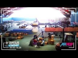 Air Hop Essen Germany Time Lapse Installation Trampoline Park Indoor Trampoline Park Equipment