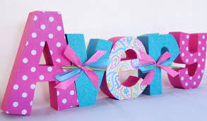 Pin By Liliana Sevillano Nohava On Baby Shower Wood Letters Letter A Crafts Wood Letters Name