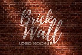 Brick Wall Logo Free Mockup Wall Logo Free Logo Mockup Logo Mockup