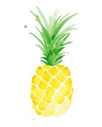 Pineapple Watercolor Print Tropical Bontanical Watercolor Art Etsy Watercolor Pineapple Watercolor Print Watercolor Art