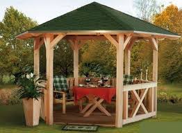 Pavillon De Jardin En Bois O 360 Cm Colmar Au Meilleur Prix Zadnij Dvorik Besedka Zadnij Dvor Doma