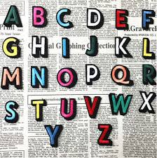 Multicolored Embroidery Iron On Letters Applique Patchiron On Etsy Iron On Letters Iron On Letter Patches Lettering
