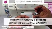 Inserting Bobbin Wheel/Thread in Kenmore 385.12916890 Series sewing  machine- Part 3