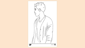 Colouring back view all colouring. Free Teenage Boy Listening Colouring Colouring Sheets