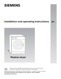 Um das angebot und alle funktionen in vollem umpfang nutzen zu können, aktualisieren sie bitte ihren browser auf die … Siemens Iq300 Automatic Washer Dryer Fully Integrated Operat Install Instruct Program Table Manualzz