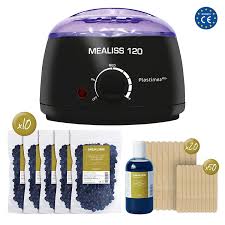 Kit Mealiss 120 W Calienta En Menos De 5 Minutos 10 Sachets De Cera Elastica 1 Kilo Wax Beans 70 Espatulas Corporal Y Rostro Cire Cire Pelable Huile