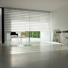 Cordless zebra roller sheer shades blinds, white custom free stop dual layer window shades with valance, sheer or privacy light control, day and night blinds for windows, doors, french doors 38 $54 99 What Are Zebra Shades