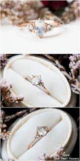 An outstanding moonstone in your engagement ring will be totally in fashion. Moonstone Sapphire Three Stone 14k Gold Engagement Ring Deer Pearl Flowers