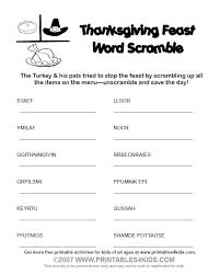 Holiday activities for kids can be fun, simple, and educational, and will keep the little ones busy and excited! 15 Fun To Solve Thanksgiving Word Scrambles Kitty Baby Love