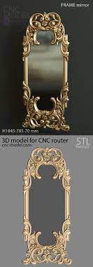 a1264 frame mirror cnc model com 3d model for cnc router aynalar cerceveler ahsap isciligi
