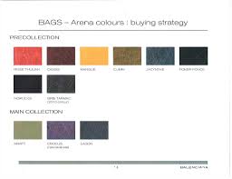 Balenciaga Fall Winter 2012 Color Chart Reference Guide