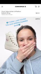 2023 Spring/Summer Converse Butterfly Shoes