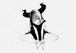 All you need is kill (2). Female With Horns Anime Character Sketch Anime Devil Demon Girl Little Devil White Black Hair Manga Png Pngwing