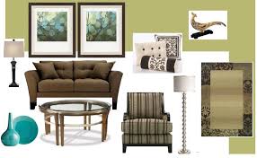 Leather sofas are making a comeback as an integral part of a modern living room. Green Walls Brown Couch Simple Home Decoration