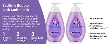 Crumble under the tap while you run a relaxing bath, swirling the water to conjure fluffy lavender oil and tonka absolute bubbles. Amazon Com Johnson S Bedtime Baby Bubble Bath With Relaxing Soothing Naturalcalm Aromas Hypoallergenic Gentle Tear Free Nighttime Bubble Bath For Babies Kids Toddlers 27 1 Fl Oz Baby