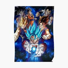 Dragon ball movies poster, son goku art print, japanese cartoon, anime manga, otaku gift, retro classic 90's movies. Dragon Ball Z Posters Redbubble