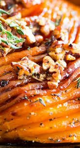 Honey Glazed Hasselback Butternut Squash Recipe Winter Squash Recipes Dinner Recipes Squash Recipes