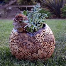 Spirals Pot Garden Globes Garden Balls Diy Garden