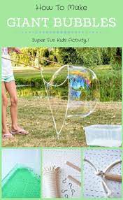 How To Make An Easy Diy Giant Bubble Wand Keep The Kids Amused For Hours Kids Bubbles Outdoor Fun For Kids Giant Bubbles