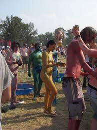 Bonnaroo - naked painting | Donald Pick | Flickr