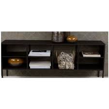 Grau metallic kombiniert mit eiche stirling holznachbildung. Kommode Brooks Metall Schwarz Lackiert 140 Cm Breit 309 90