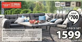Garden and patio furniture sets; Jysk Norsminde Conversation Set 2 Piece Set Redflagdeals Com