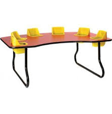 Six Seater Kidney Shaped Toddler Table Ktt 116t Highchairs Feeding Tables Toddler Table Preschool Tables Baby Table