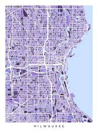 Its collection contains nearly 25,000 works of art. Milwaukee Wisconsin City Map Digital Art By Michael Tompsett